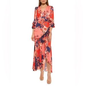 Alexia Admor Tala Ruffle Wrap Maxi Dress